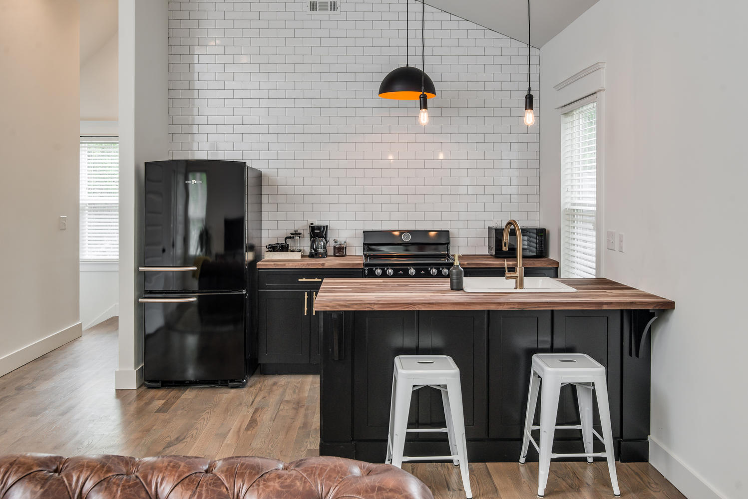 Stockell Guesthouse kitchen - Nashville vacation rental, East Nashville TN